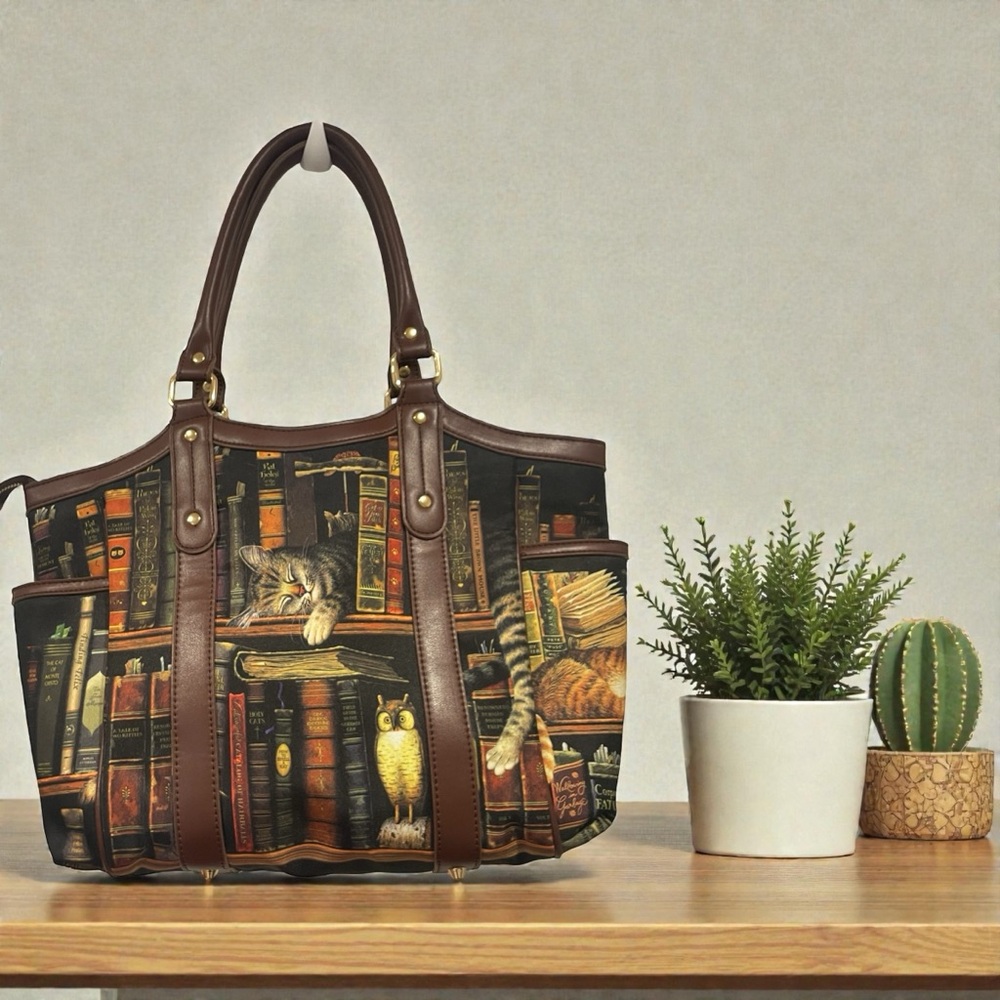 Bradford Exchange Charles Wysocki "Classic Tails" Tote Bag With Cat Artwork